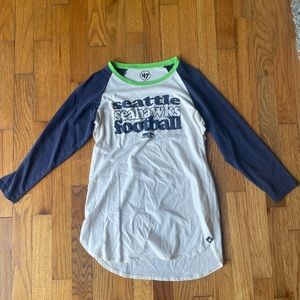 quarter sleeve seattle seahawks women’s top